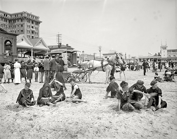 1899年ニューヨークでのアイスクリームサンドイッチ販売風景